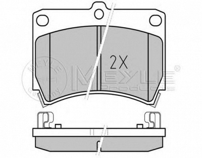 MEYLE 0252165415pd -  КОМПЛЕКТ ТОРМОЗНЫХ КОЛОДОК, ДИСКОВЫЙ ТОРМОЗ