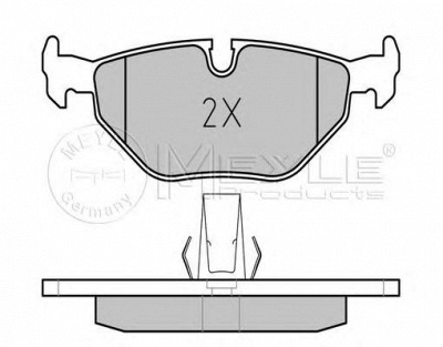 MEYLE 0252169117pd -  Колодки тормозные дисковые задниеие, комплект Platinum Pad