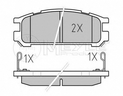 MEYLE 0252170315w -  Комплект тормозных колодок, дисковый тормоз
