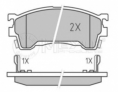 MEYLE 0252175416w -  Комплект тормозных колодок, дисковый тормоз