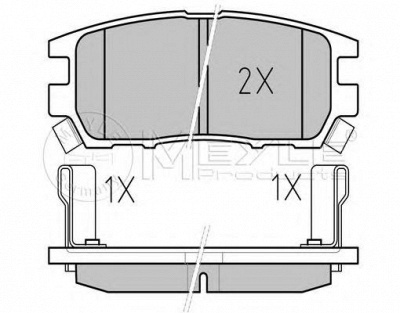 MEYLE 0252184014w -  Комплект тормозных колодок, дисковый тормоз