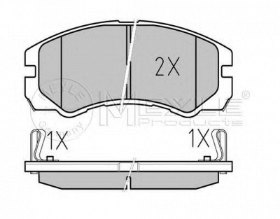 MEYLE 0252184516w -  Комплект тормозных колодок, дисковый тормоз