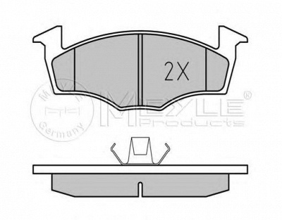 MEYLE 0252186615 -  Комплект тормозных колодок, дисковый тормоз