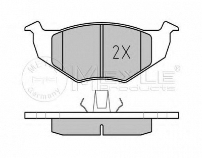 MEYLE 0252186619pd -  Колодки тормозные дисковые передние, комплект Platinum Pad