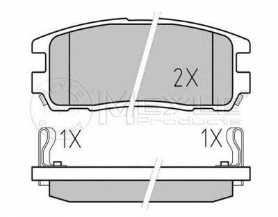 MEYLE 0252187514w -  Комплект тормозных колодок, дисковый тормоз