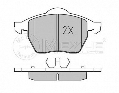 MEYLE 0252191119pd -  Колодки тормозные дисковые передние, комплект Platinum Pad