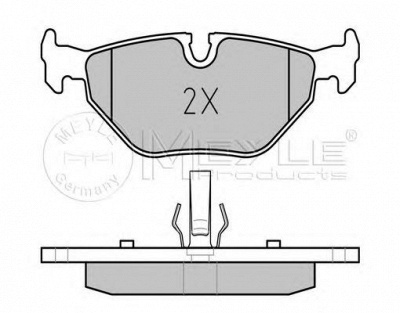 MEYLE 0252193417pd -  Колодки тормозные дисковые задниеие, комплект Platinum Pad