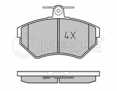 MEYLE 0252194516 -  Комплект тормозных колодок, дисковый тормоз