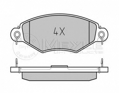 MEYLE 0252198018pd -  Колодки тормозные дисковые передние, комплект Platinum Pad