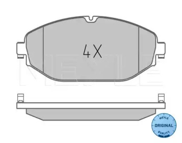 MEYLE 0252207619 -  Комплект тормозных колодок, дисковый тормоз