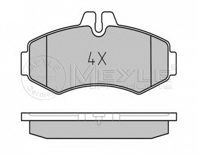 MEYLE 0252302220 -  Комплект тормозных колодок, дисковый тормоз