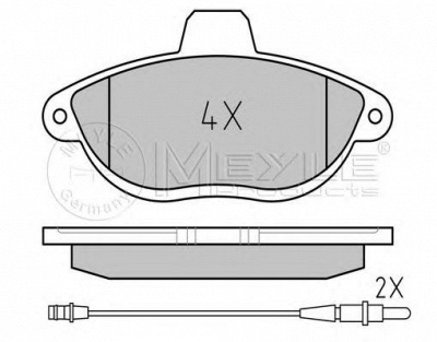 MEYLE 0252304218pd -  Колодки тормозные дисковые передние, комплект Platinum Pad