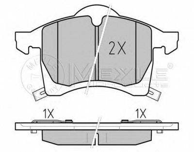 MEYLE 0252305719pd -  Колодки тормозные дисковые передние, комплект Platinum Pad