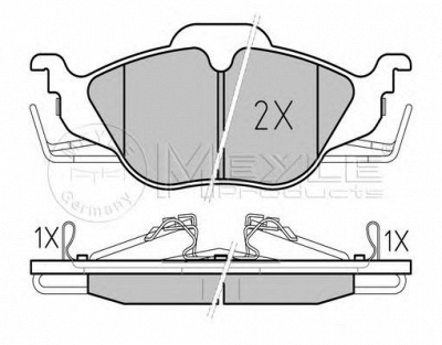 MEYLE 0252306317pd -  Колодки тормозные дисковые передние, комплект Platinum Pad