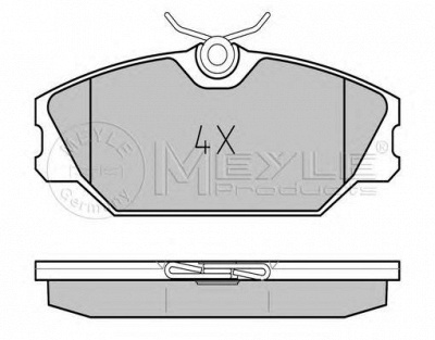 MEYLE 0252317218 -  Комплект тормозных колодок, дисковый тормоз