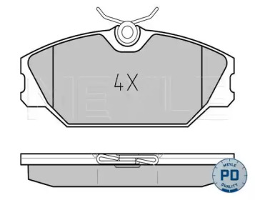 MEYLE 0252317218pd -  Колодки тормозные дисковые передние, комплект Platinum Pad