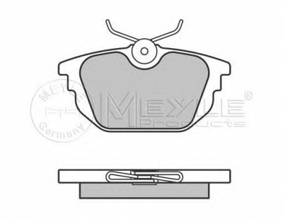 MEYLE 0252317714 -  Комплект тормозных колодок, дисковый тормоз