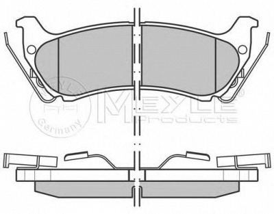 MEYLE 0252319017pd -  Колодки тормозные дисковые задниеие, комплект Platinum Pad
