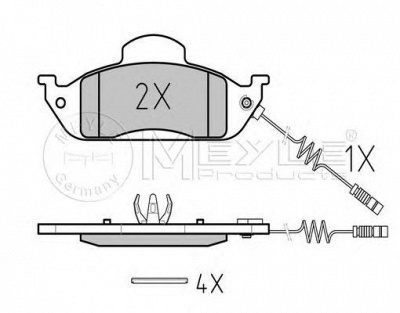 MEYLE 0252319317pd -  Колодки тормозные дисковые передние, комплект Platinum Pad