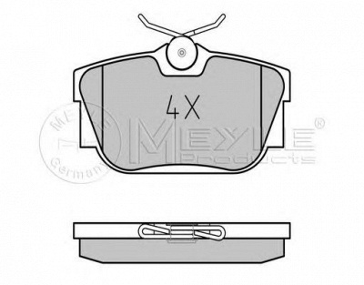MEYLE 0252322416n -  Комплект тормозных колодок, дисковый тормоз