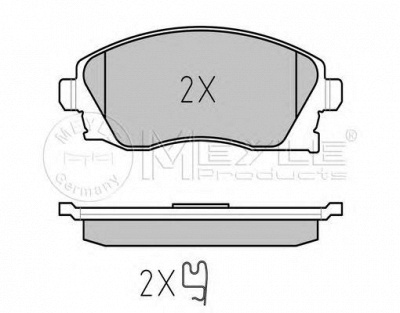 MEYLE 0252322517pd -  Колодки тормозные дисковые передние, комплект Platinum Pad