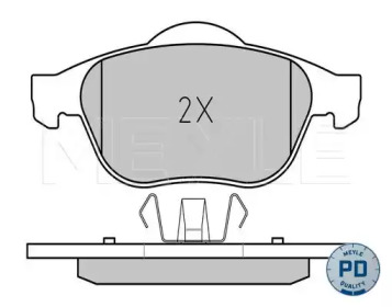 MEYLE 0252324518pd -  Колодки тормозные дисковые передние, комплект Platinum Pad