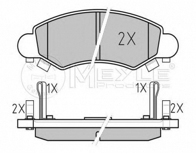 MEYLE 0252325316pd -  Колодки тормозные дисковые передние, комплект Platinum Pad