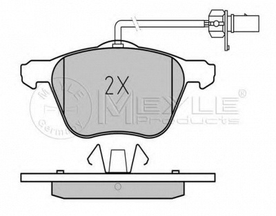 MEYLE 0252326920w -  Комплект тормозных колодок, дисковый тормоз