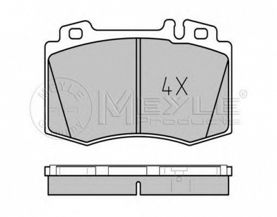 MEYLE 0252327117pd -  КОМПЛЕКТ ТОРМОЗНЫХ КОЛОДОК, ДИСКОВЫЙ ТОРМОЗ
