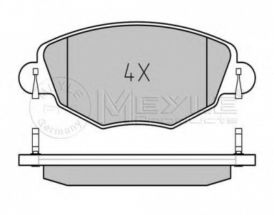 MEYLE 0252327918pd -  Колодки тормозные дисковые передние, комплект Platinum Pad