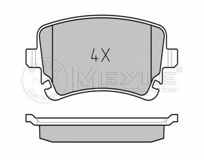 MEYLE 0252332617 -  Комплект тормозных колодок, дисковый тормоз