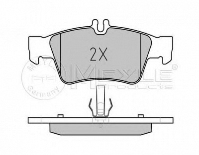 MEYLE 0252333416pd -  Колодки тормозные дисковые задниеие, комплект Platinum Pad