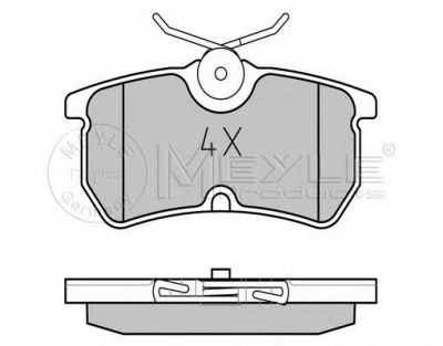 MEYLE 0252335314 -  Комплект тормозных колодок, дисковый тормоз
