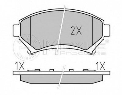 MEYLE 0252335818w -  Комплект тормозных колодок, дисковый тормоз