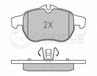 MEYLE 0252340220pd -  Колодки тормозные дисковые передние, комплект Platinum Pad