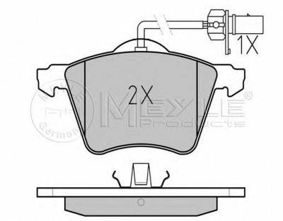 MEYLE 0252341819pd -  Колодки тормозные дисковые передние, комплект Platinum Pad