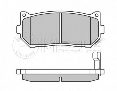MEYLE 0252345513w -  Комплект тормозных колодок, дисковый тормоз