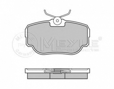 MEYLE 0252345816 -  Комплект тормозных колодок, дисковый тормоз