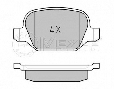 MEYLE 0252351716pd -  Комплект тормозных колодок, дисковый тормоз