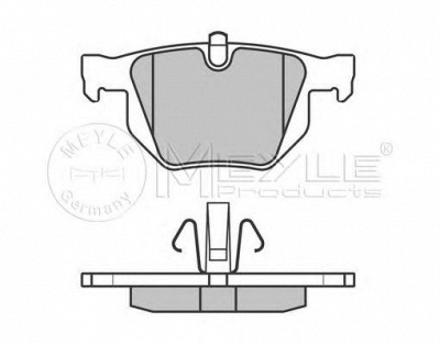 MEYLE 0252355017pd -  Колодки тормозные дисковые задниеие, комплект Platinum Pad