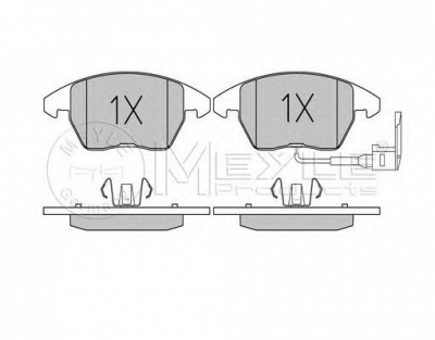 MEYLE 0252358720pd -  Колодки тормозные дисковые передние, комплект Platinum Pad