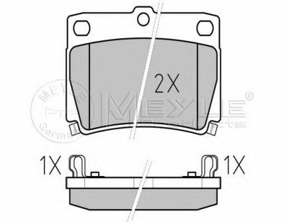MEYLE 0252359315w -  Комплект тормозных колодок, дисковый тормоз