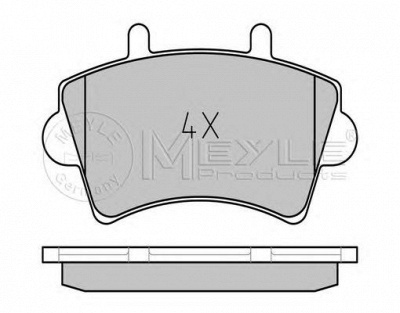 MEYLE 0252361318pd -  КОМПЛЕКТ ТОРМОЗНЫХ КОЛОДОК, ДИСКОВЫЙ ТОРМОЗ