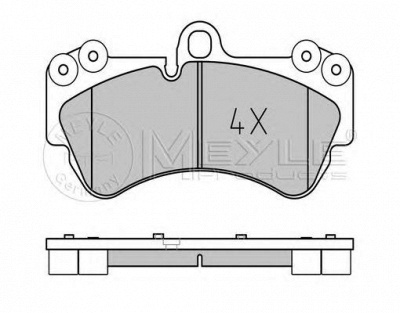 MEYLE 0252369217pd -  Колодки тормозные дисковые передние, комплект Platinum Pad