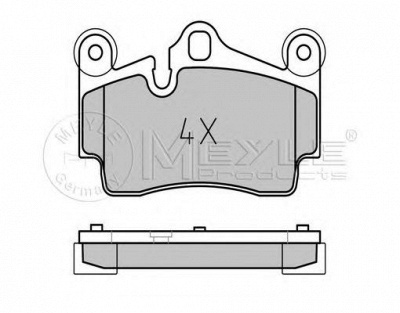 MEYLE 0252369417pd -  КОМПЛЕКТ ТОРМОЗНЫХ КОЛОДОК, ДИСКОВЫЙ ТОРМОЗ