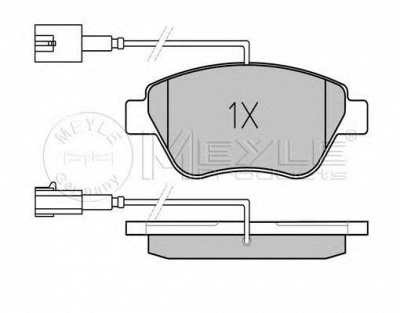 MEYLE 0252370517pd -  Колодки тормозные дисковые передние, комплект Platinum Pad