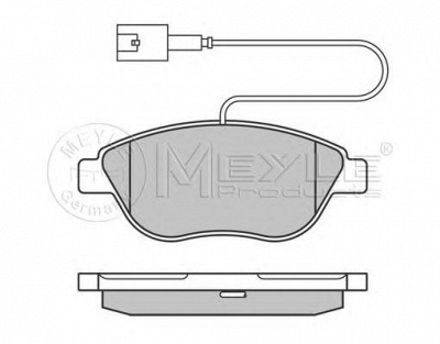 MEYLE 0252370919pd -  Колодки тормозные дисковые передние, комплект Platinum Pad