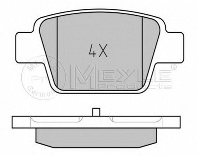MEYLE 0252371415 -  Комплект тормозных колодок, дисковый тормоз