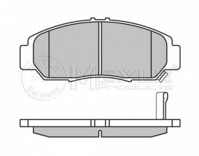 MEYLE 0252372916w -  Комплект тормозных колодок, дисковый тормоз