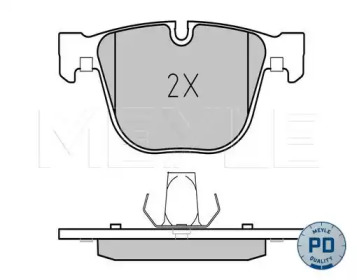 MEYLE 0252373116pd -  Колодки тормозные дисковые задниеие, комплект Platinum Pad
